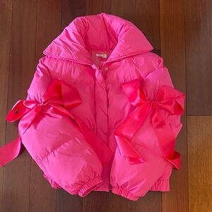 TCEC Pink Puffer Jacket with Bows